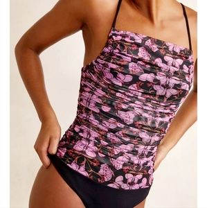 Free people Milkshake mesh butterly design bodysuit size XS NWOT